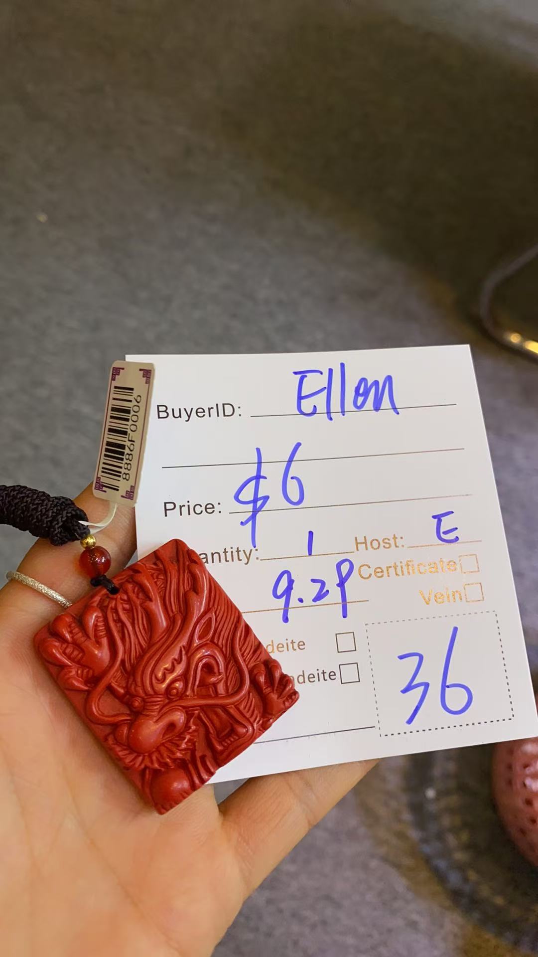 Ellen-10/02    Live Sale Exclusive Order