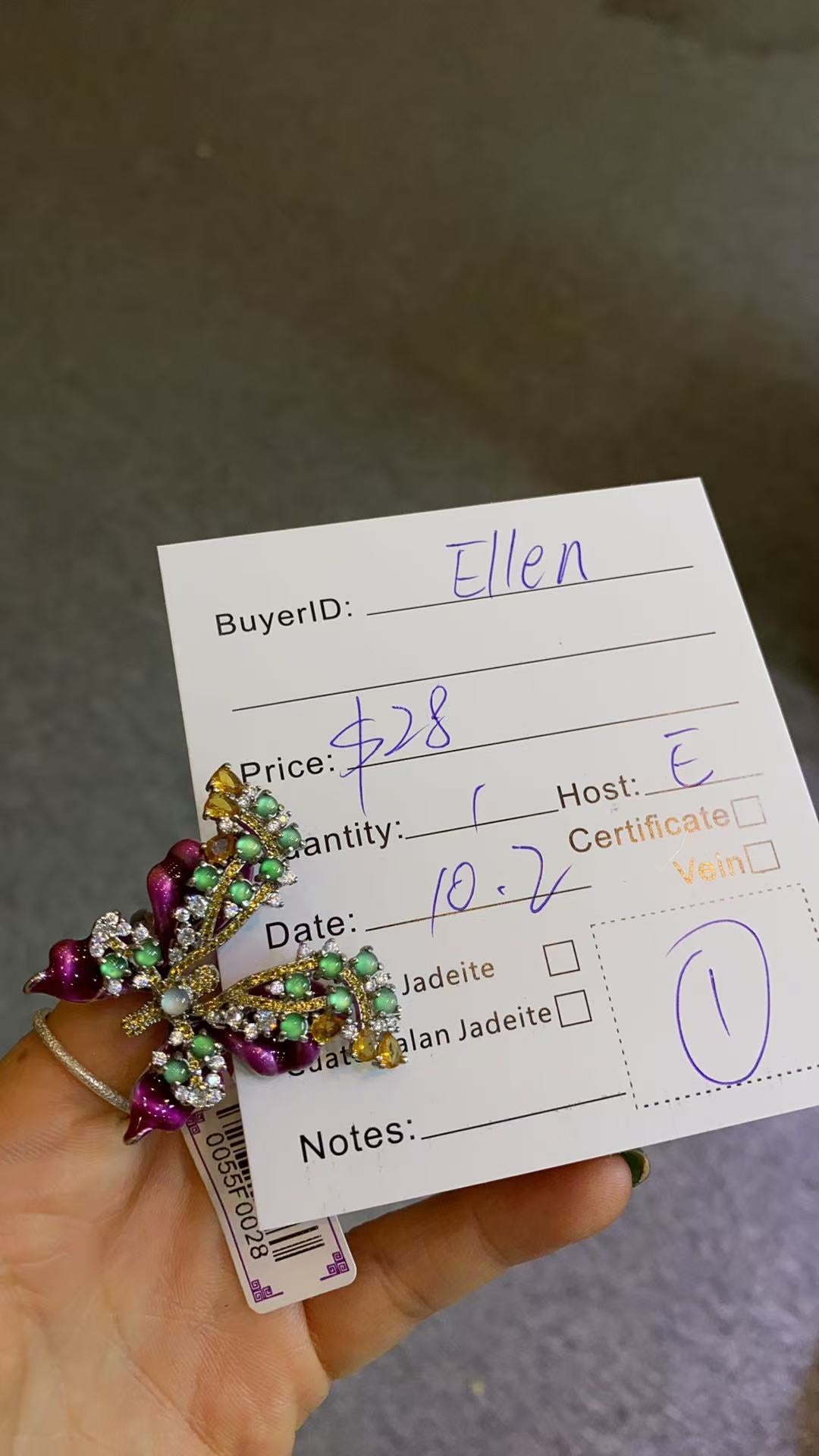 Ellen-10/02    Live Sale Exclusive Order